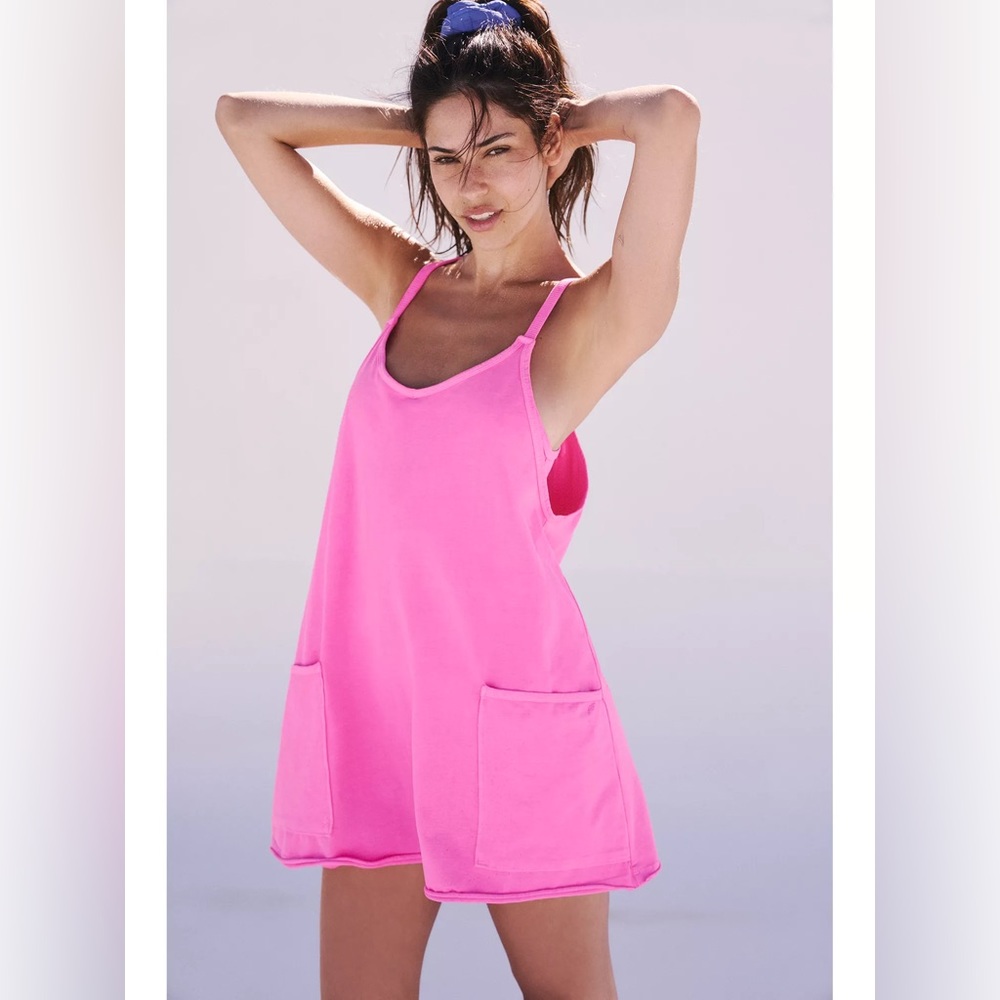 Free People Hot Shot Mini Dress Magenta